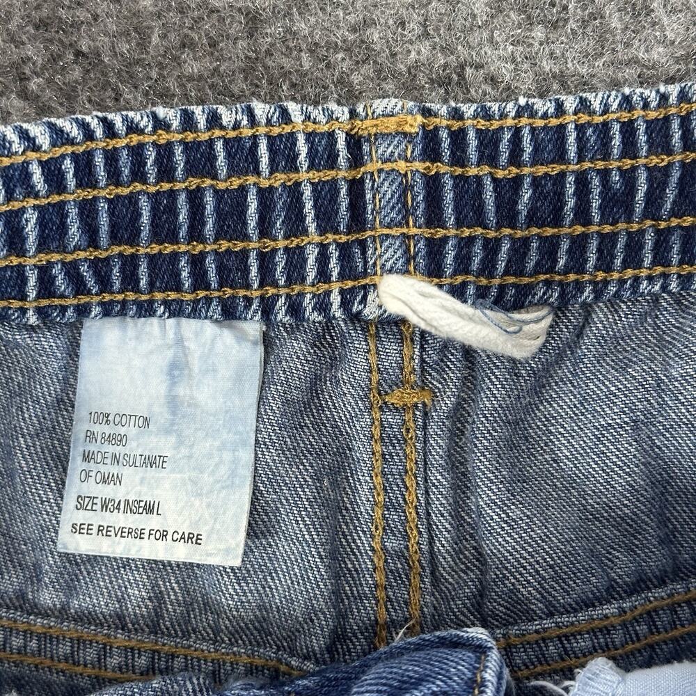 Vintage Haband The Duke Jeans Mens W34 Inseam L Blue Denim Pants 70s 80s Light - Picture 6 of 10